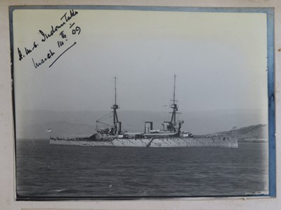 Lot 171 - AN INTERESTING PHOTOGRAPH ALBUM FROM H.M.S. 'CRESCENT' INCLUDING IMAGES TAKEN DURING THE CAPTAINCY OF H.R.H. DUKE OF YORK IN 1898