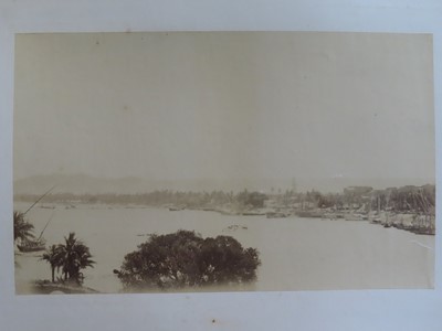 Lot 171 - AN INTERESTING PHOTOGRAPH ALBUM FROM H.M.S. 'CRESCENT' INCLUDING IMAGES TAKEN DURING THE CAPTAINCY OF H.R.H. DUKE OF YORK IN 1898