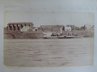 Lot 171 - AN INTERESTING PHOTOGRAPH ALBUM FROM H.M.S. 'CRESCENT' INCLUDING IMAGES TAKEN DURING THE CAPTAINCY OF H.R.H. DUKE OF YORK IN 1898