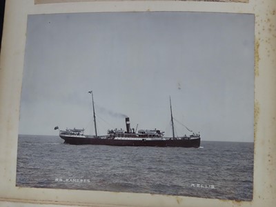 Lot 171 - AN INTERESTING PHOTOGRAPH ALBUM FROM H.M.S. 'CRESCENT' INCLUDING IMAGES TAKEN DURING THE CAPTAINCY OF H.R.H. DUKE OF YORK IN 1898