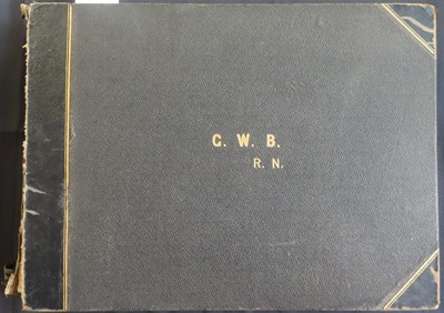 Lot 171 - AN INTERESTING PHOTOGRAPH ALBUM FROM H.M.S. 'CRESCENT' INCLUDING IMAGES TAKEN DURING THE CAPTAINCY OF H.R.H. DUKE OF YORK IN 1898