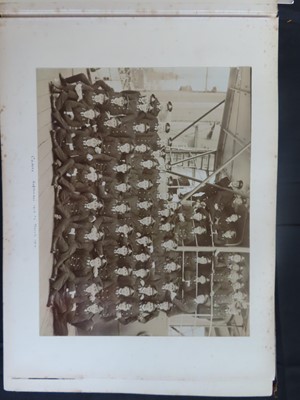 Lot 273 - A TOUR OF DUTY PHOTOGRAPH ALBUM FROM H.M. ARMOURED CRUISER CORNWALL 1912-1913