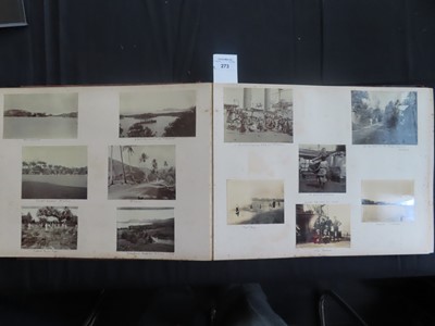 Lot 273 - A TOUR OF DUTY PHOTOGRAPH ALBUM FROM H.M. ARMOURED CRUISER CORNWALL 1912-1913