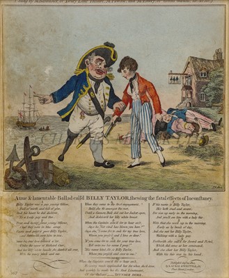 Lot 212 - TWO DECORATIVE GEORGIAN SAILOR'S BALLADS