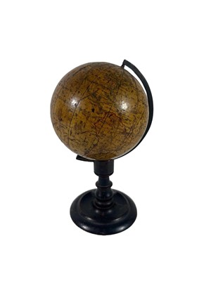 Lot 153 - A 4IN. TERRESTRIAL DESK GLOBE BY SMITH & SON, LONDON, 1867