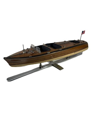 Lot 48 - MODERN STATIC DISPLAY MODEL OF A RIVA MOTOR LAUNCH