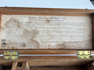 Lot 39 - A WALKER'S EXCELSIOR MK III PATENT LOG, CIRCA 1920