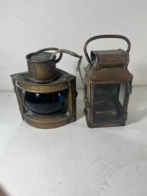 Lot 147 - TWO RAILWAY LAMPS, CIRCA 1940