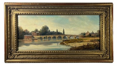 Lot 149 - BRITISH SCHOOL (LATE 19TH-EARLY 20TH CENTURY) Rowing on the Thames