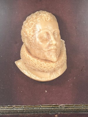 Lot 96 - A WAX PORTRAIT OF SIR FRANCIS DRAKE