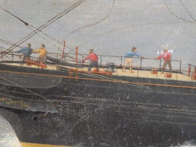 Lot 40 - G. DELL (BRITISH, 19TH CENTURY) - Clipper Ship 'South Australian' off Beachey Head