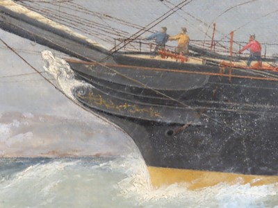 Lot 40 - G. DELL (BRITISH, 19TH CENTURY) - Clipper Ship 'South Australian' off Beachey Head