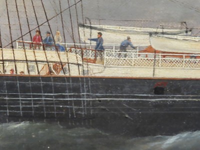Lot 40 - G. DELL (BRITISH, 19TH CENTURY) - Clipper Ship 'South Australian' off Beachey Head