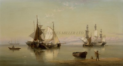 Lot 24 - HENRY REDMORE (BRITISH, 1820-1887) - Shipping in calm waters