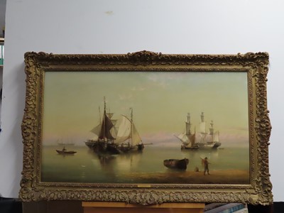 Lot 24 - HENRY REDMORE (BRITISH, 1820-1887) - Shipping in calm waters
