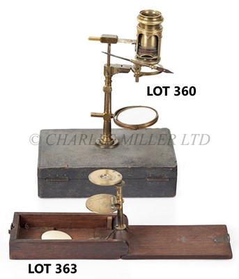 Lot 363 - A WITHERING-TYPE POCKET MICROSCOPE, CIRCA 1790