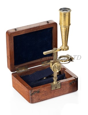 Lot 361 - Ø A CARY-TYPE BOTANIST'S MICROSCOPE, CIRCA 1820