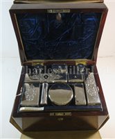 Lot 160 - AN EXCEPTIONAL GENTLEMAN'S TRAVELLING DRESSING CASE BY D & J DILLER, CIRCA 1844