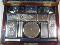 Lot 160 - AN EXCEPTIONAL GENTLEMAN'S TRAVELLING DRESSING CASE BY D & J DILLER, CIRCA 1844