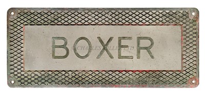 Lot 336 - A TREADPLATE FROM H.M.S. 'BOXER', 1943