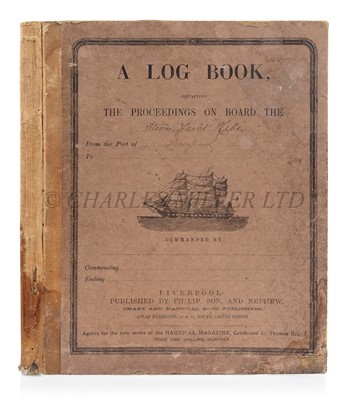 Lot 86 - LOG BOOK FOR THE STEAM YACHT HEBE, 1875-1876