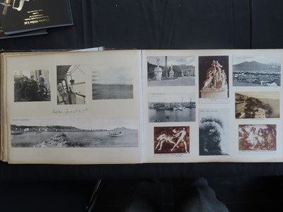 Lot 83 - PHOTOGRAPH ALBUM OF S.Y. 'SEMIRAMIS' R.Y.S. CRUISE, 1910