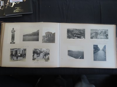 Lot 83 - PHOTOGRAPH ALBUM OF S.Y. 'SEMIRAMIS' R.Y.S. CRUISE, 1910