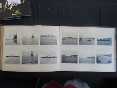 Lot 83 - PHOTOGRAPH ALBUM OF S.Y. 'SEMIRAMIS' R.Y.S. CRUISE, 1910