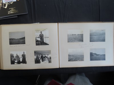 Lot 83 - PHOTOGRAPH ALBUM OF S.Y. 'SEMIRAMIS' R.Y.S. CRUISE, 1910