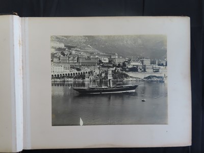 Lot 83 - PHOTOGRAPH ALBUM OF S.Y. 'SEMIRAMIS' R.Y.S. CRUISE, 1910