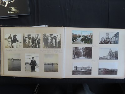 Lot 83 - PHOTOGRAPH ALBUM OF S.Y. 'SEMIRAMIS' R.Y.S. CRUISE, 1910