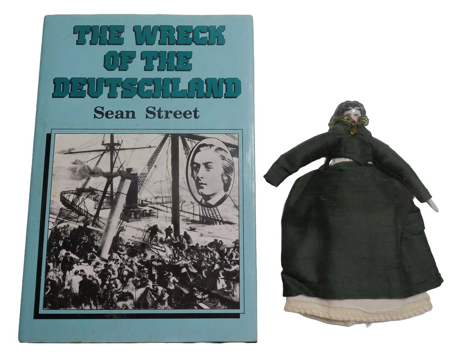 Lot 7 - A CHILD'S DOLL UNDERSTOOD TO BE FROM THE WRECK OF THE NORDDEUTSCHER LLOYD LINER S.S. 'DEUTSCHLAND', CIRCA 1875