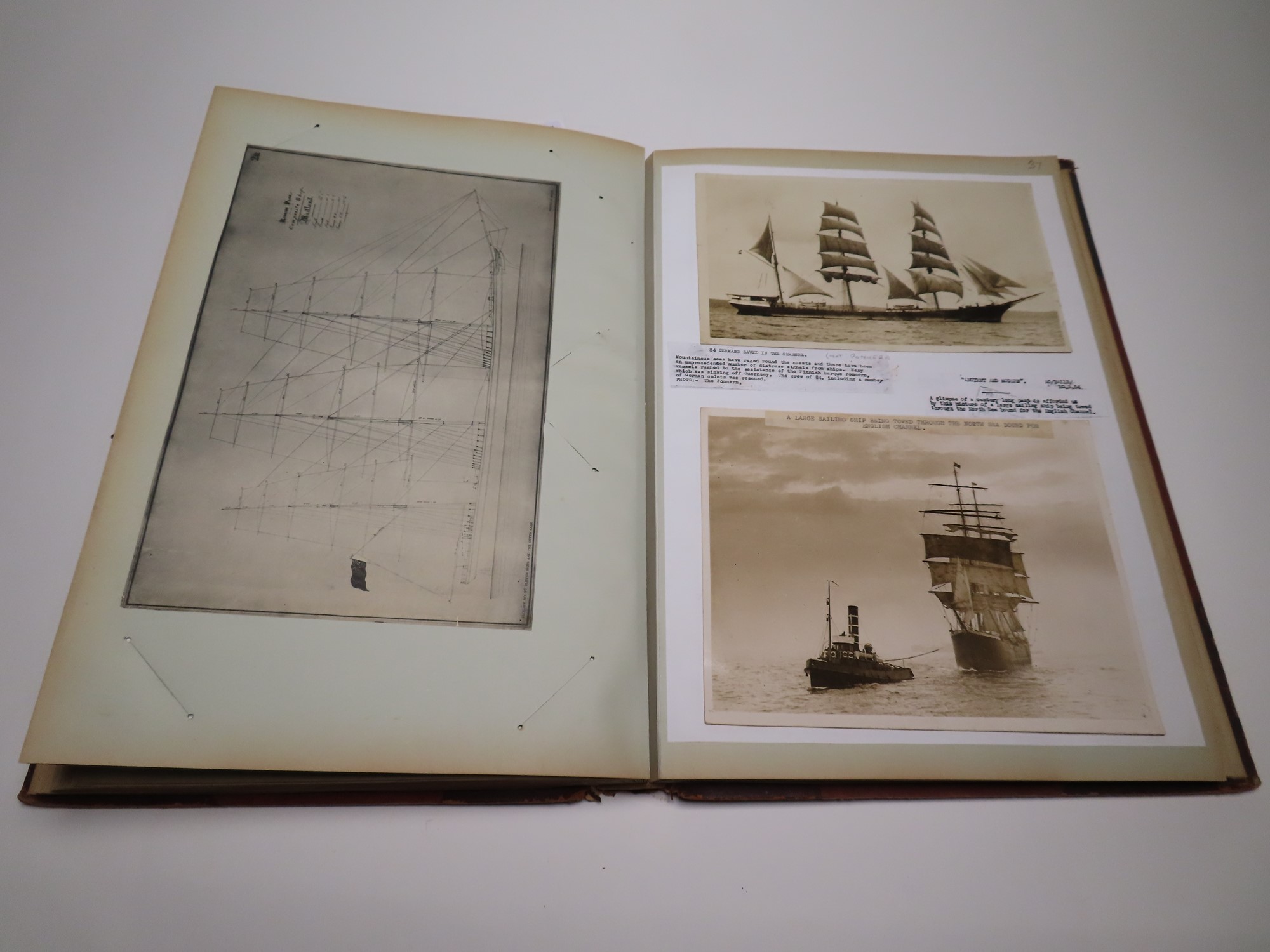 Lot 18 AN ALBUM OF MERCHANT SAILING SHIP PHOTOGRAPHS