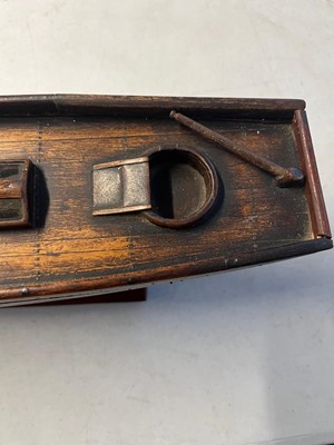 Lot 16 - A 19TH CENTURY CARPENTER'S MODEL FOR A TWO-MASTED YACHT