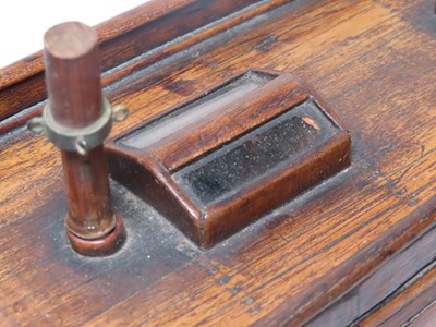 Lot 16 - A 19TH CENTURY CARPENTER'S MODEL FOR A TWO-MASTED YACHT
