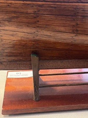 Lot 16 - A 19TH CENTURY CARPENTER'S MODEL FOR A TWO-MASTED YACHT