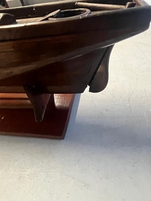 Lot 16 - A 19TH CENTURY CARPENTER'S MODEL FOR A TWO-MASTED YACHT
