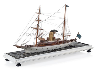 Lot 89 - A SAILOR MODEL OF THE STEAM YACHT JOSEPHINE