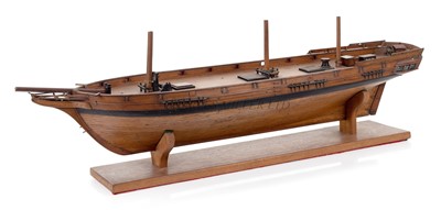 Lot 240 - A MODEL, POSSIBLY A DOCKYARD APPRENTICE'S, FOR AN 18-GUN 'DAPHNE'-CLASS CORVETTE OF CIRCA 1834