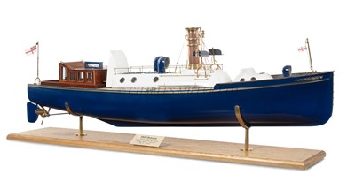 Lot 314 - A RADIO CONTROLLED BOAT MODEL FOR A LAUNCH OF H.M.S. 'RENOWN' [1916]