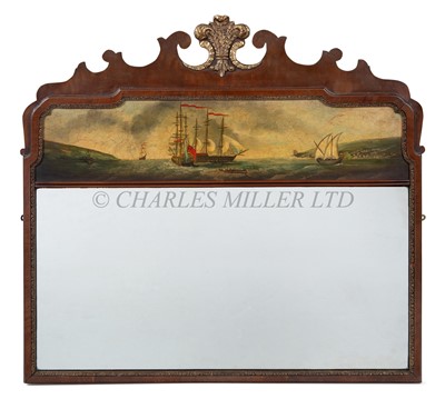 Lot 239 - AN 18TH CENTURY STYLE MARINE OVERMANTEL, CIRCA 1920