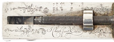 Lot 356 - A SILVER CATADIOPTRIC POCKET MICROSCOPE BY JOHN CLARK, EDINBURGH 1751