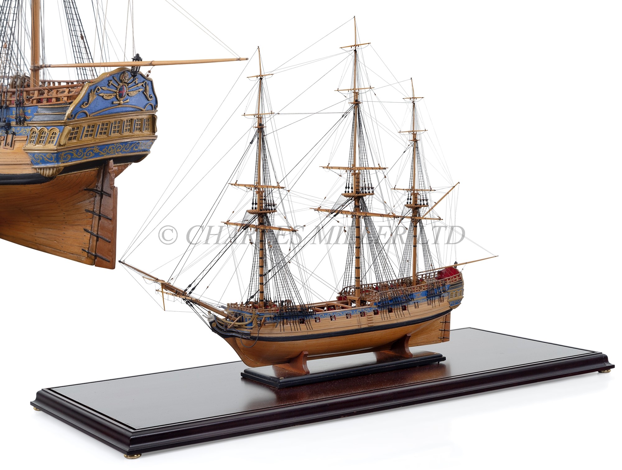 Lot 185 - A FINELY REALISED 1:48 SCALE BOXWOOD MODEL