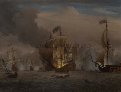 Lot 180 - ATTRIBUTED TO ISAAC SAILMAKER (DUTCH, C. 1633-1721) - Battle of Solebay, May 28th 1672