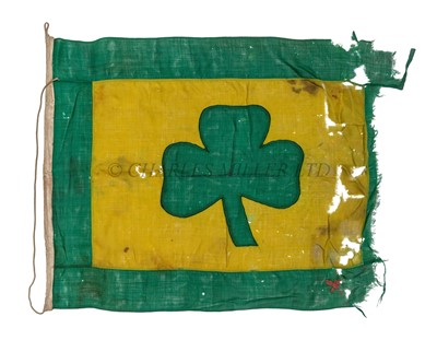 Lot 72 - A RARE HOUSE FLAG FROM SIR THOMAS LIPTON'S J-CLASS YACHT SHAMROCK V, CIRCA 1931