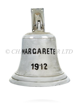 Lot 53 - A SHIP'S BELL FROM THE 'MARGARETE', 1912