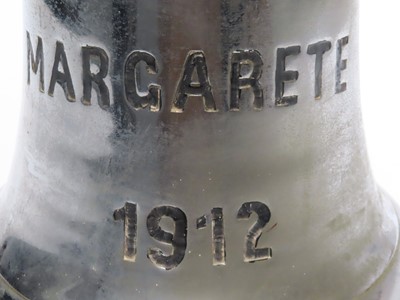 Lot 53 - A SHIP'S BELL FROM THE 'MARGARETE', 1912