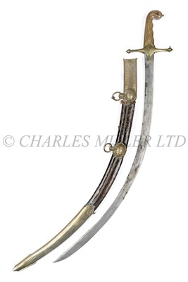 Lot 206 - A SCIMITAR PRESENTED TO CAPTAIN JAMES KEARNEY WHITE R.N. ABOARD H.M.S. 'NORTHUMBERLAND' BY NAPOLEON BONAPARTE, ST. HELENA, 1815