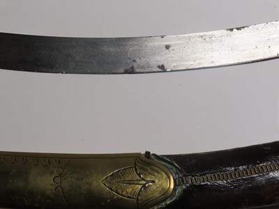 Lot 206 - A SCIMITAR PRESENTED TO CAPTAIN JAMES KEARNEY WHITE R.N. ABOARD H.M.S. 'NORTHUMBERLAND' BY NAPOLEON BONAPARTE, ST. HELENA, 1815