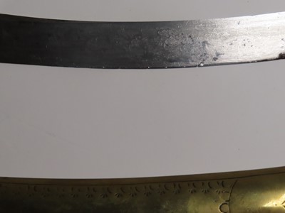 Lot 206 - A SCIMITAR PRESENTED TO CAPTAIN JAMES KEARNEY WHITE R.N. ABOARD H.M.S. 'NORTHUMBERLAND' BY NAPOLEON BONAPARTE, ST. HELENA, 1815